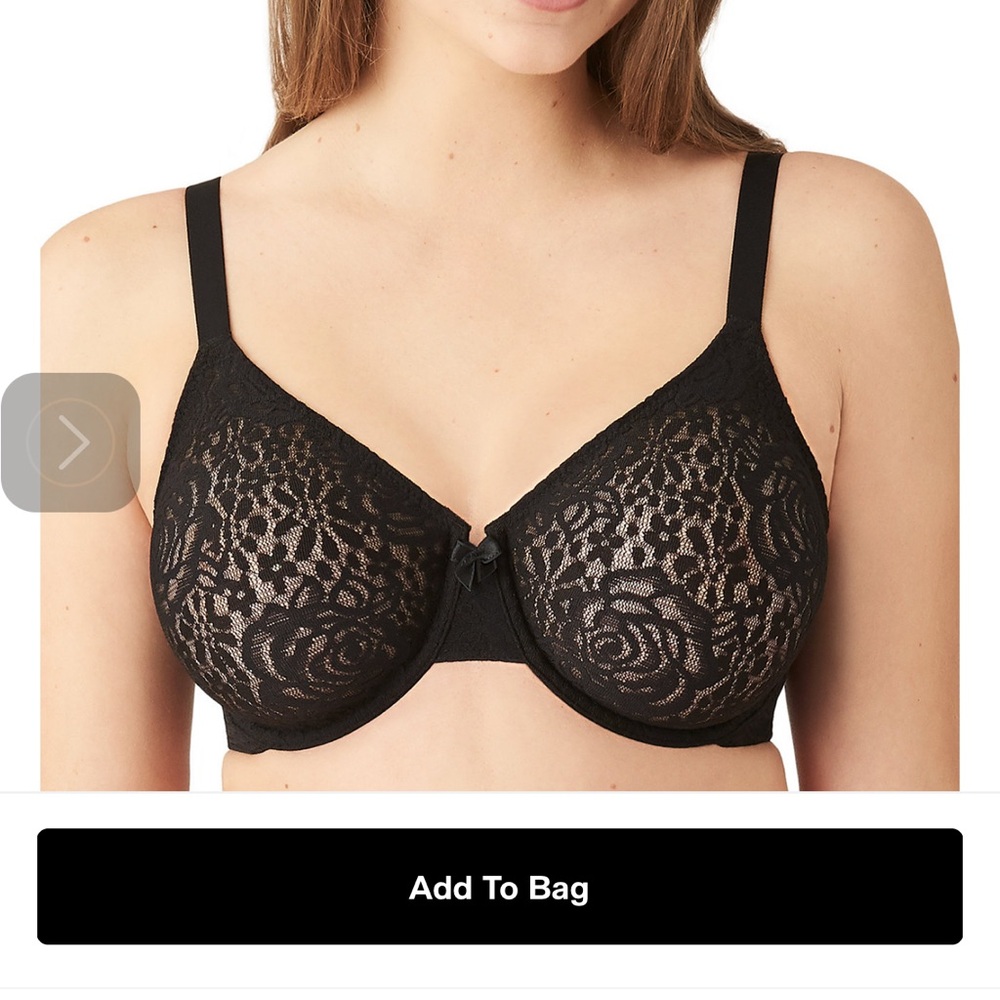 💥FLASH SALE💥NWT Wacoal Halo Lace Bra, Dark Sea Green, 38DDD